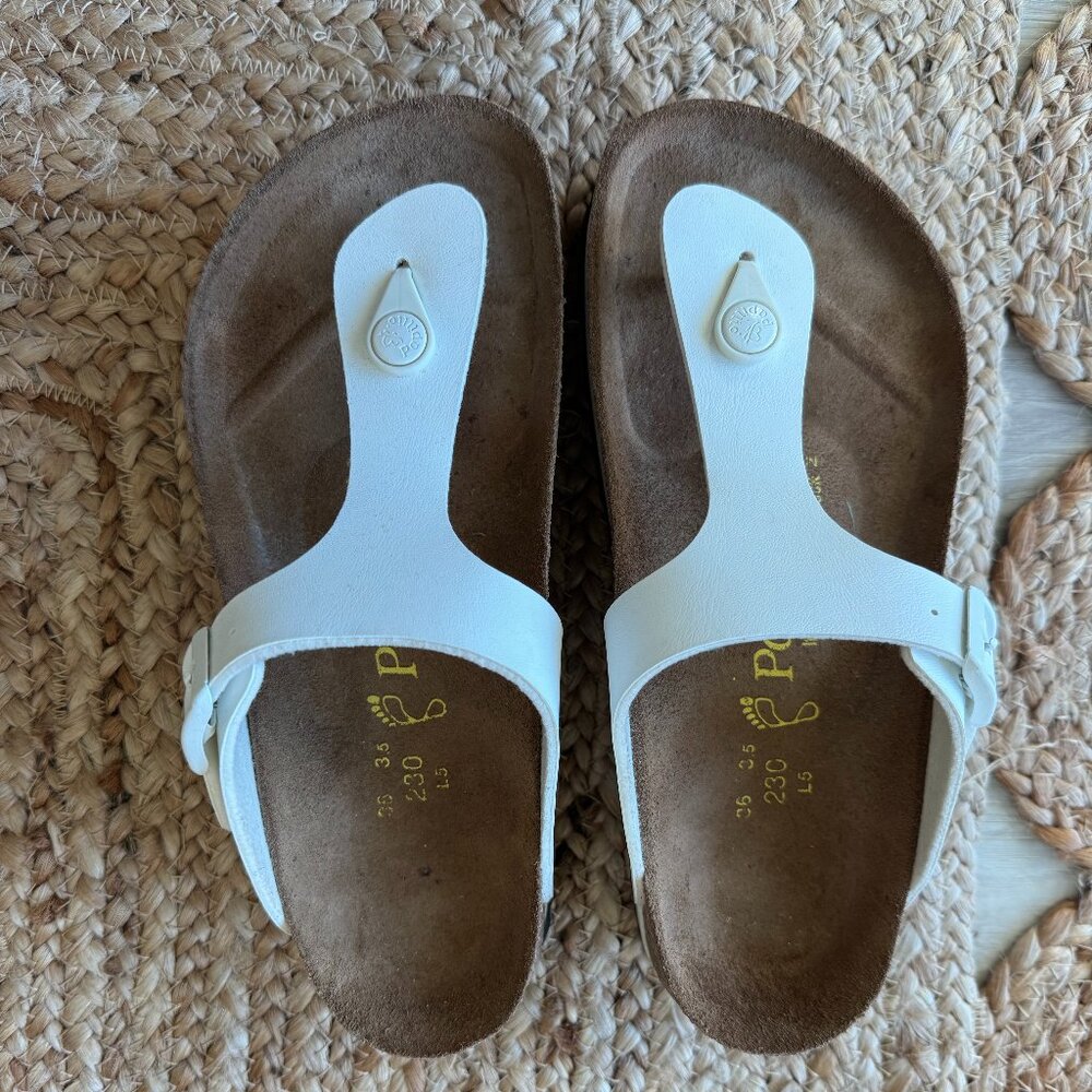 Birkenstock Papillio Gizeh Platform Sandals – White Size EU 36 US Women’s 5–5.5 - Picture 10 of 15